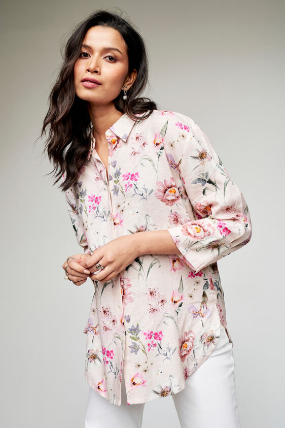 Blushing Blooms Top, Cream, image 5